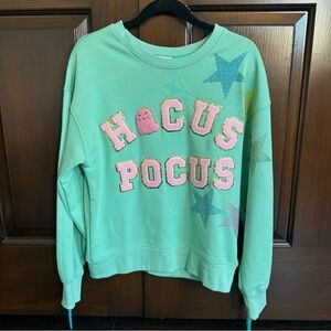 HOCUS POCUS MINT FRINGE PULLOVER
